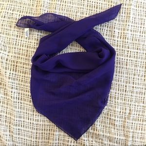 Purple sheer scarf